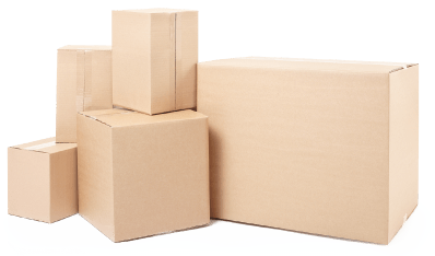image of packing boxes piled on top of each other