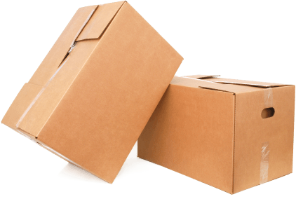 image of two cardboard boxes